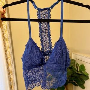 Aerie blue longline bralette